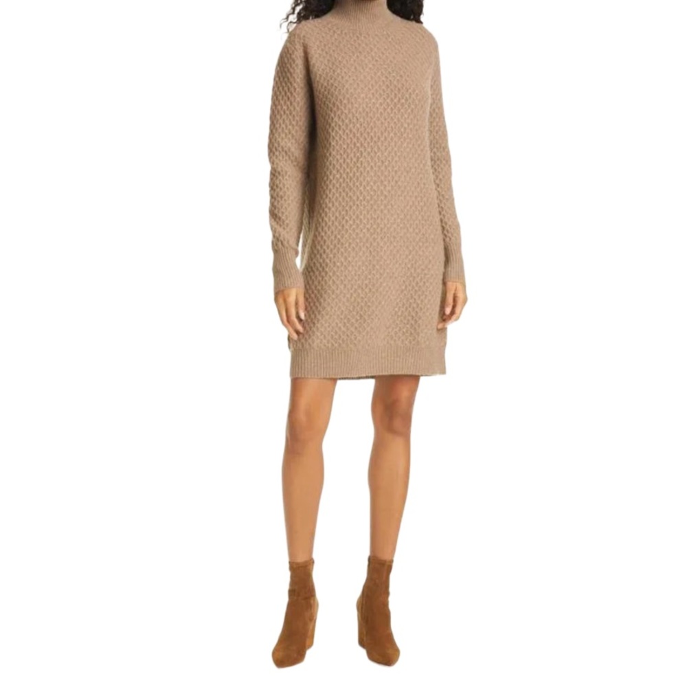 La Ligne bobble Mock Neck Sweater Dress